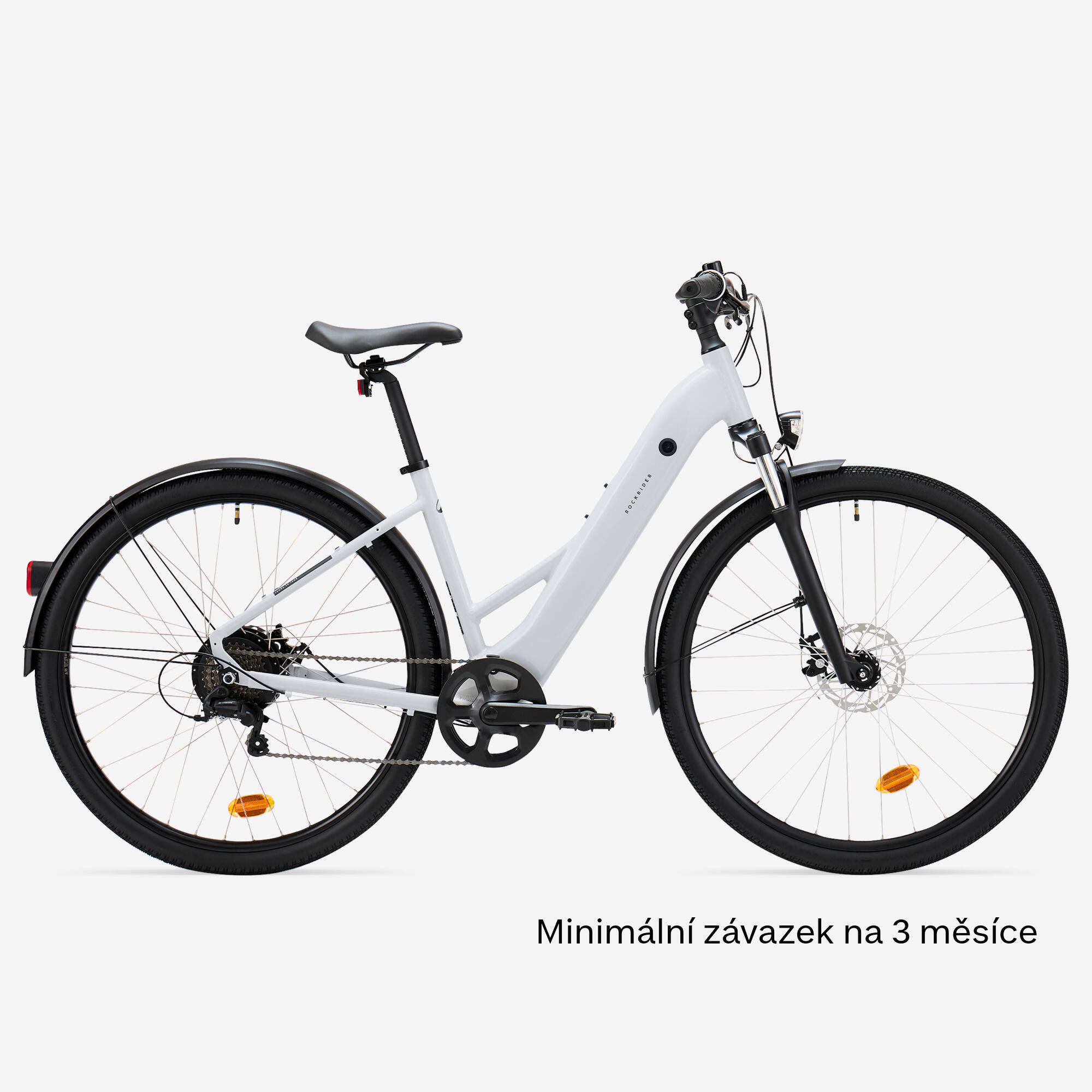 Vélo tout chemin électrique cadre bas, e-actv 100 gris perle 17/29