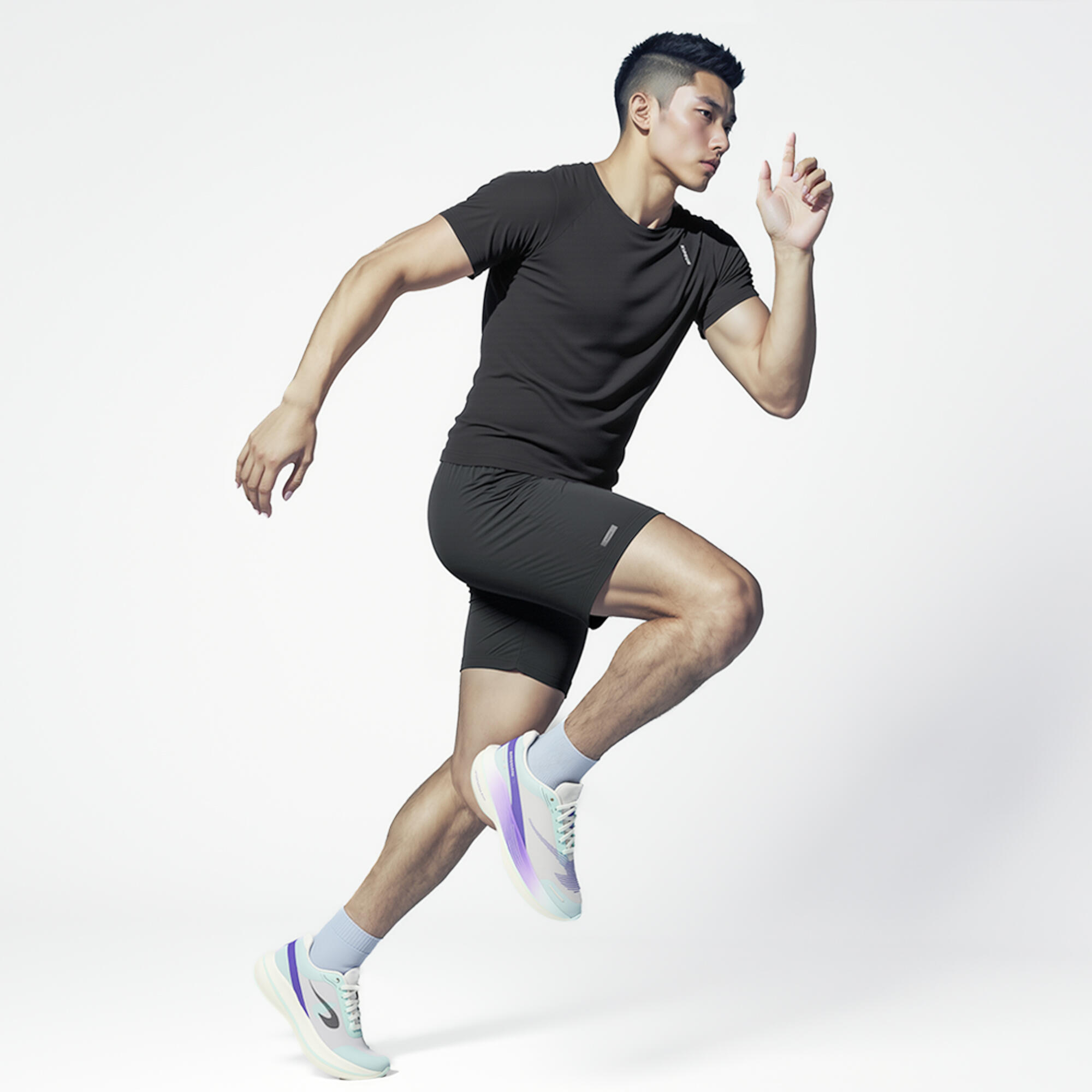 Calze running RUN 500 mid sottili x2 7/15