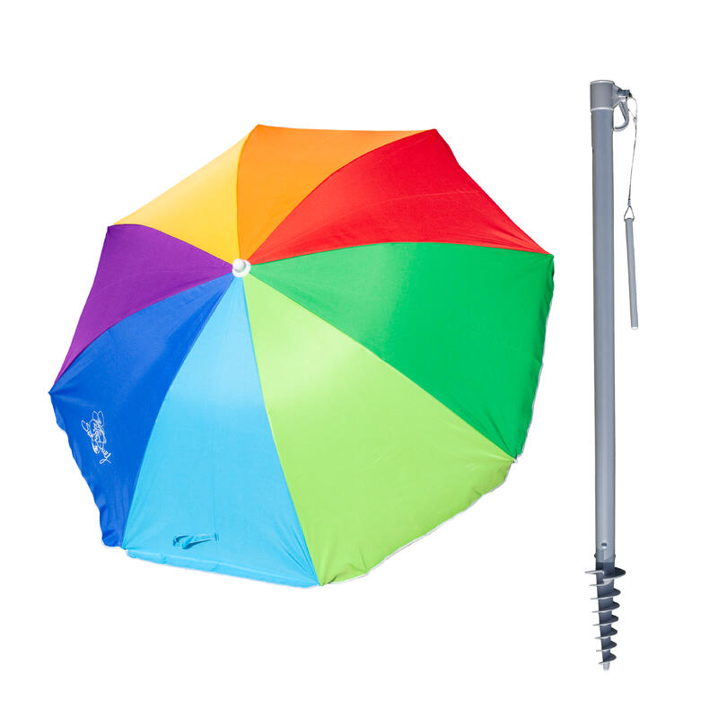 UMBRELA PLAJA PREMIUM 200 CM MULTICOLORA