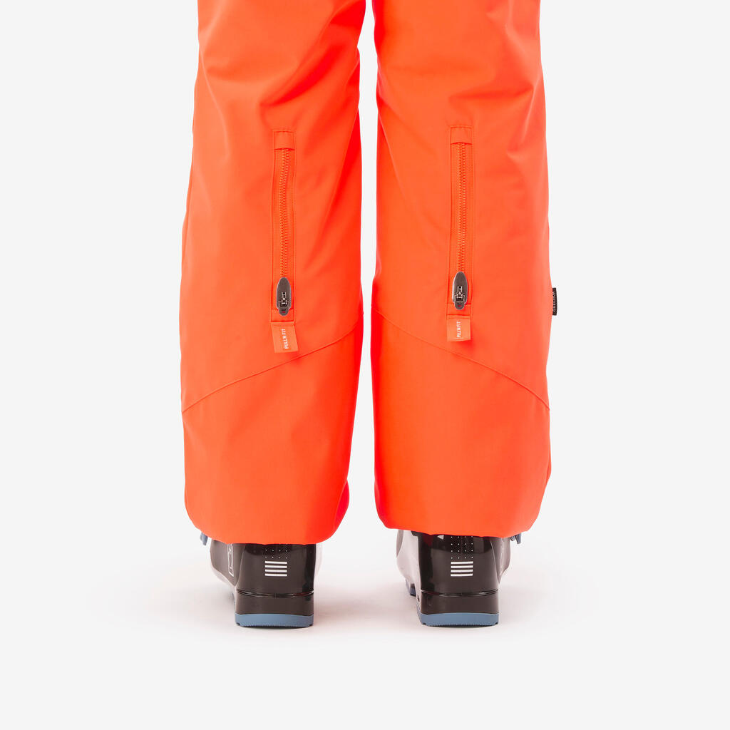 Παιδικό ζεστό και αδιάβροχο παντελόνι σκι 6–14 ετών, 500 PNF κόκκινο