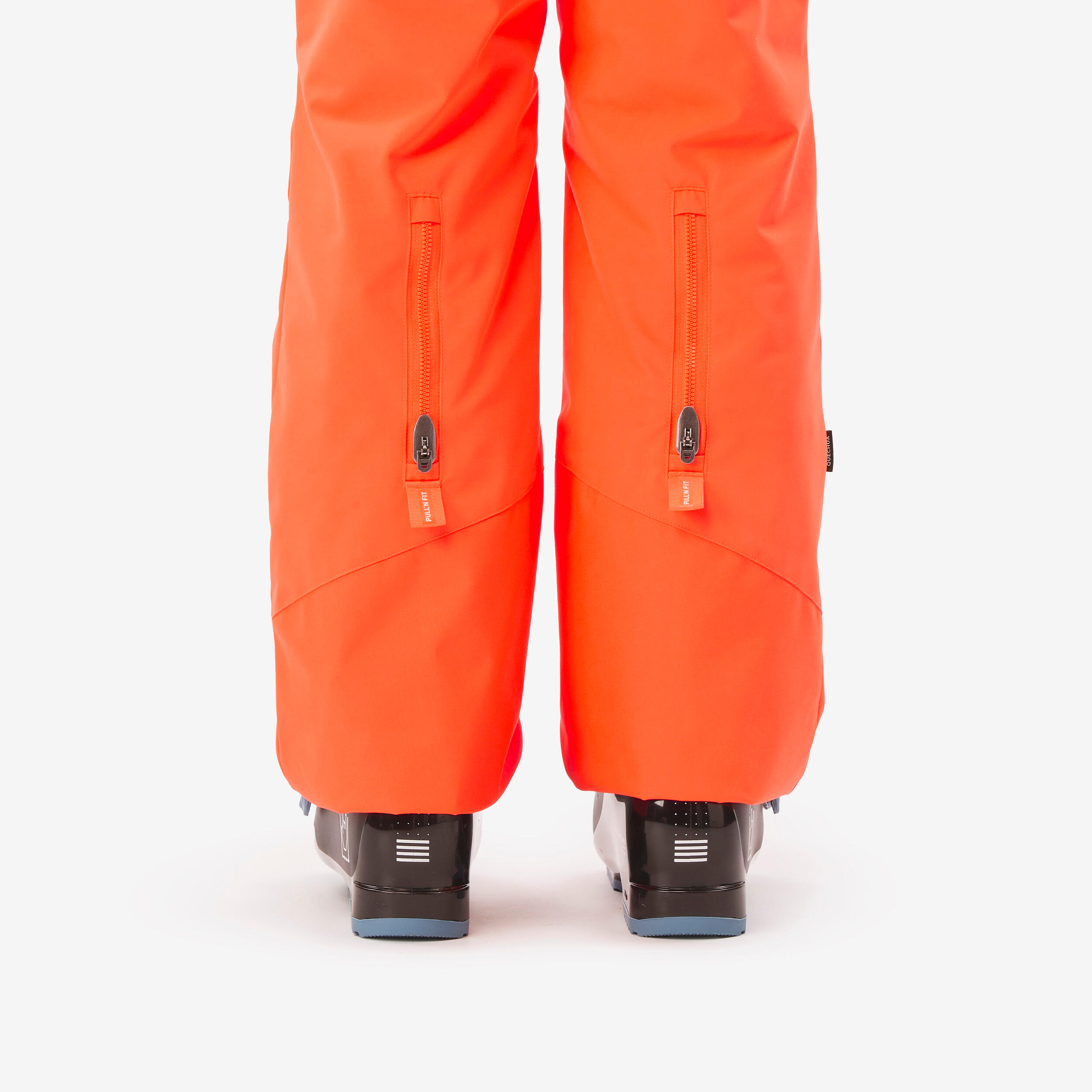 Pantaloni sci bambino 500 PNF rossi 10/10