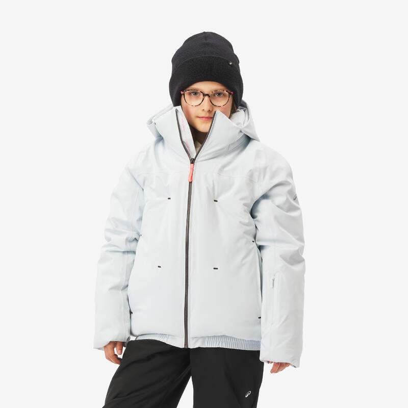 Çocuk Şişme Kayak Montu - 6/14 Yaş - Açık Mavi - 500 Warm