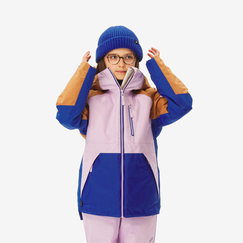 Kurtka snowboardowa dla dzieci Wedze SNB 500 ziprotec