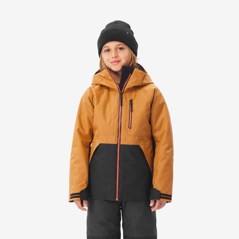 Geacă snowboard ziprotec SNB500 albastru copii 6-10 ani
