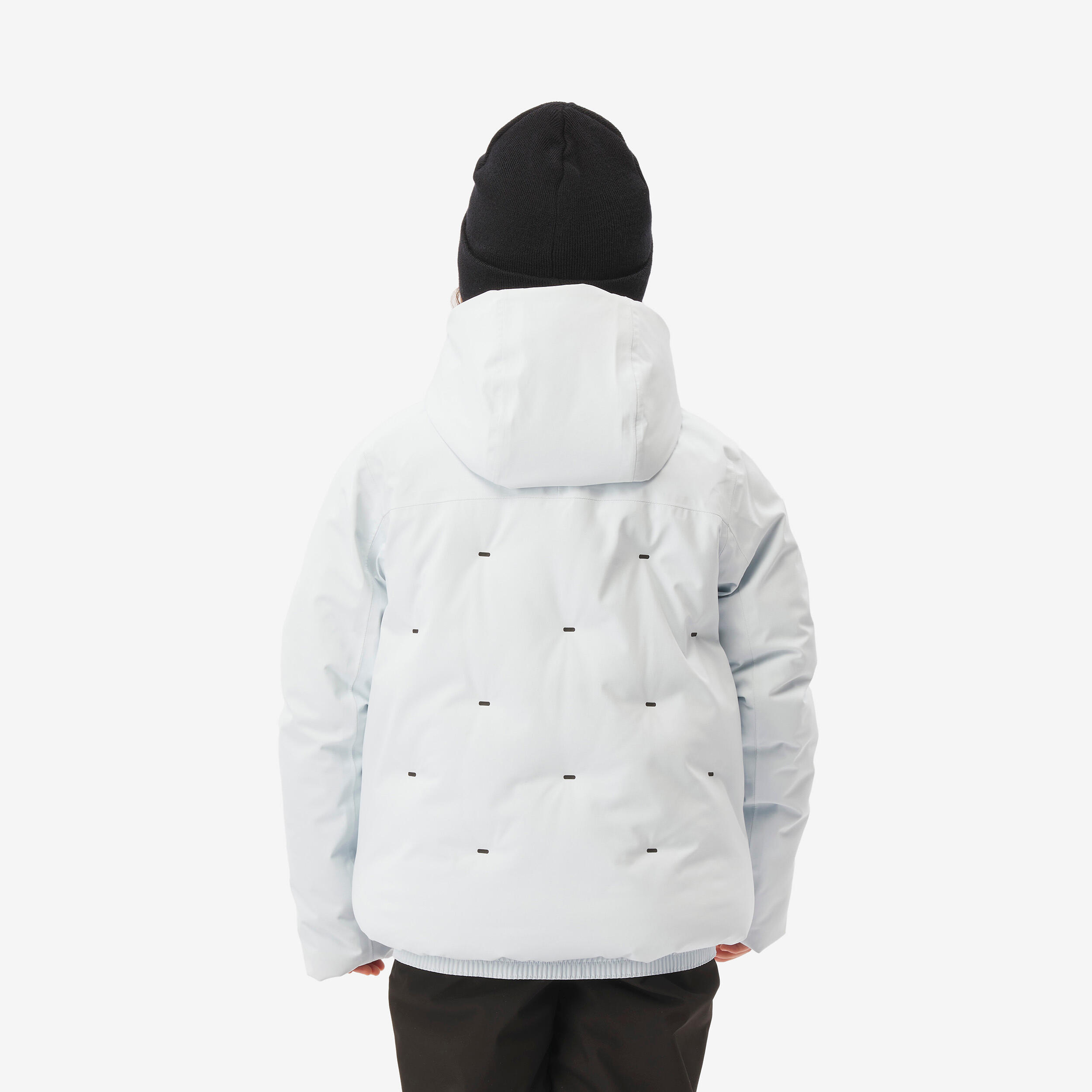 Doudoune de ski chaude et imperméable fille 6-14 ans, 500 WARM bleu glacier 8/14