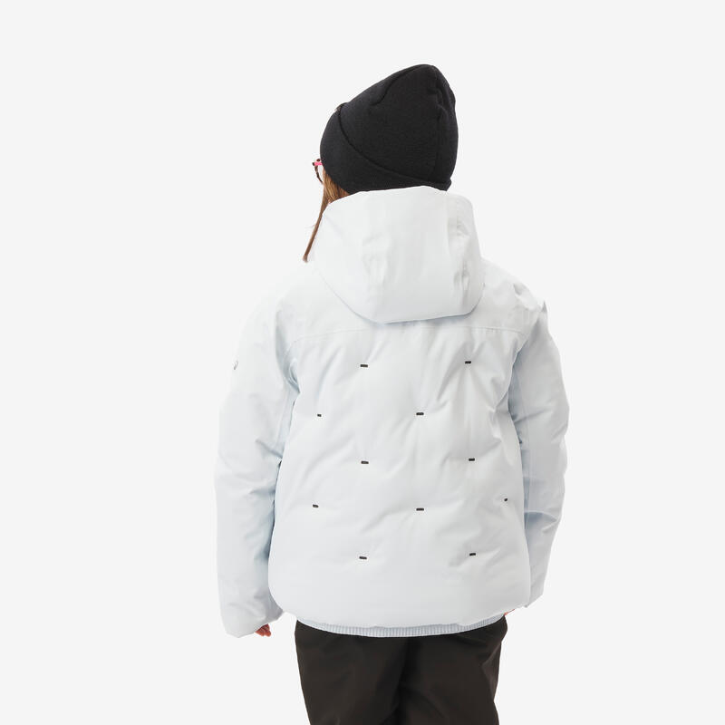 Çocuk Şişme Kayak Montu - 6/14 Yaş - Açık Mavi - 500 Warm