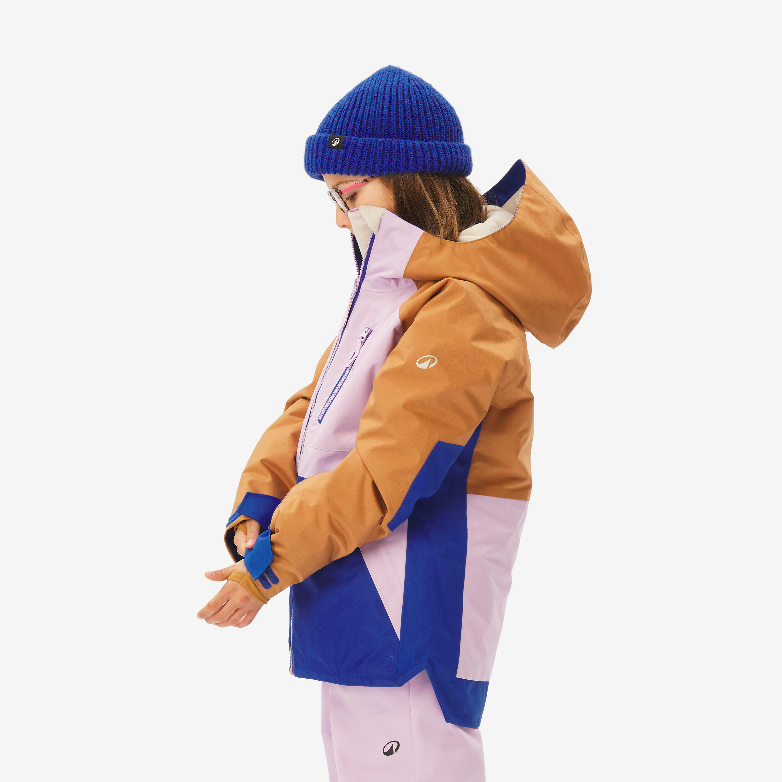 Veste de snowboard ziprotec enfant 6-10 ans, SNB500 tricolore 7/13