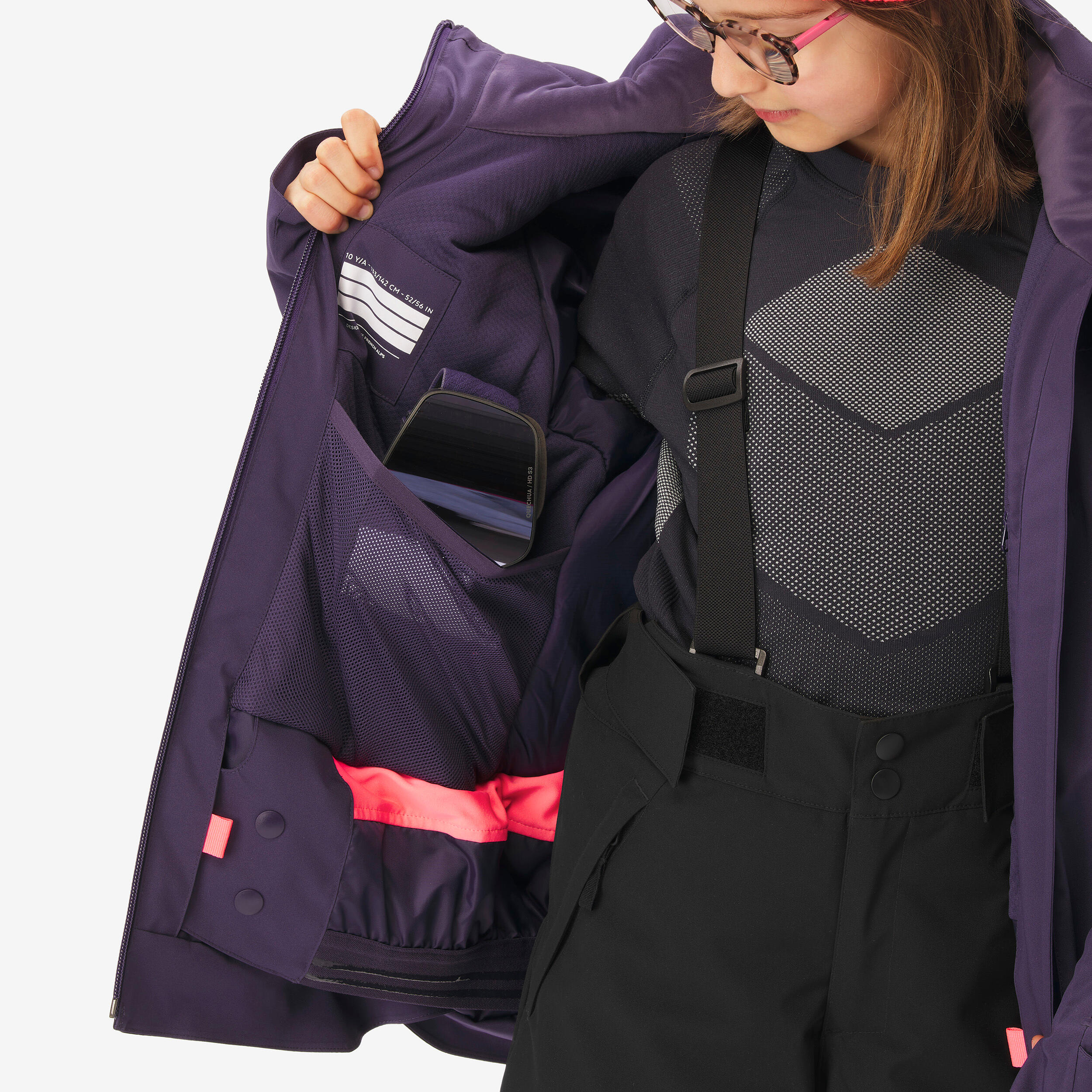 Manteau de ski chaud et imperméable enfant, 900 Âge 8-14 ans - WEDZE