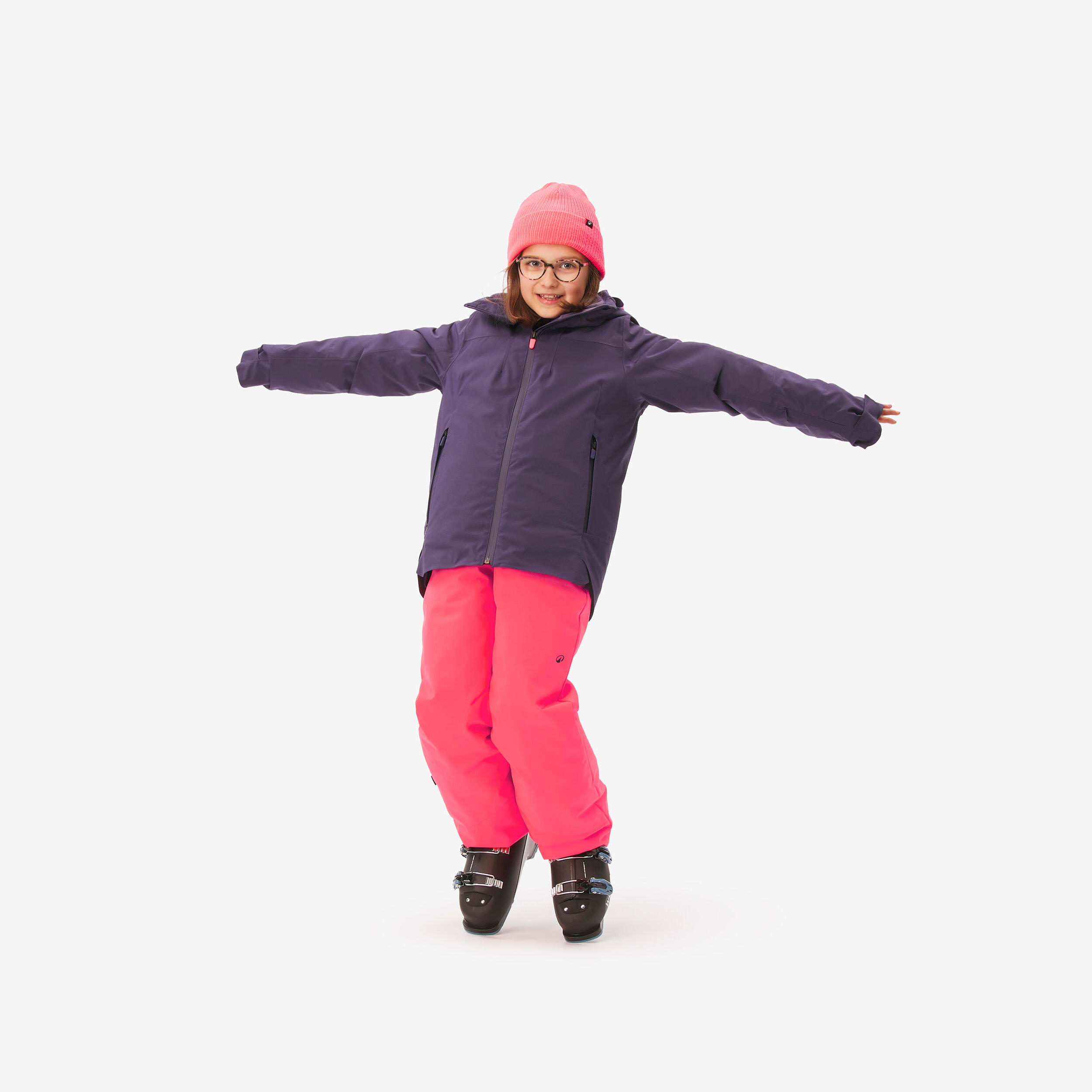 Kids’ Warm and Waterproof Ski Jacket, 900 Age 8-14