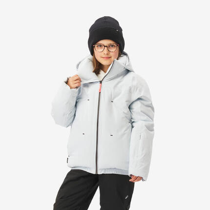 Doudoune de ski chaude et imperméable fille 6-14 ans, 500 WARM rose