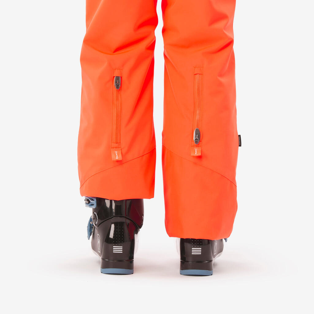 Παιδικό ζεστό και αδιάβροχο παντελόνι σκι 6–14 ετών, 500 PNF κόκκινο