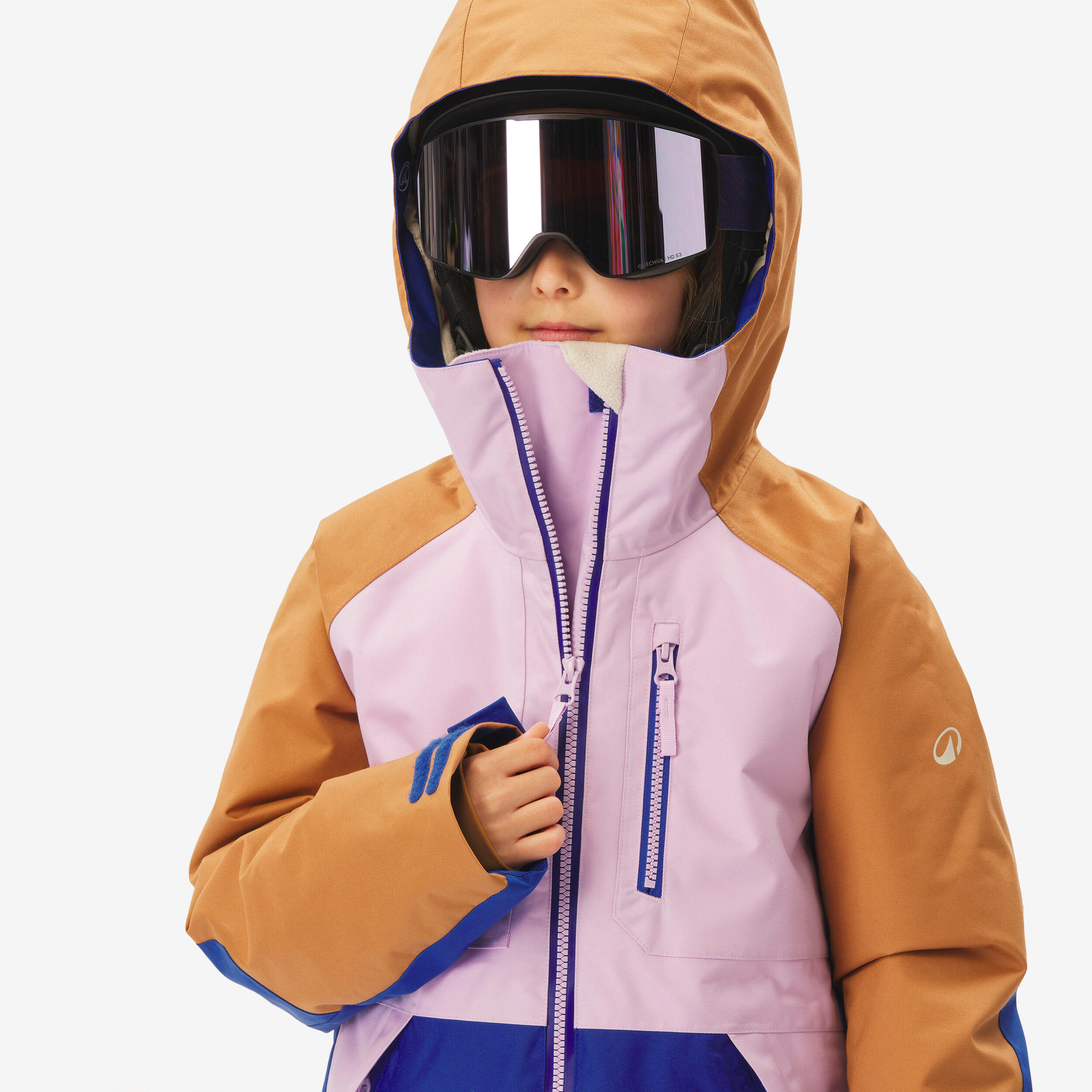 Veste de snowboard ziprotec enfant 6-10 ans, SNB500 tricolore 8/13