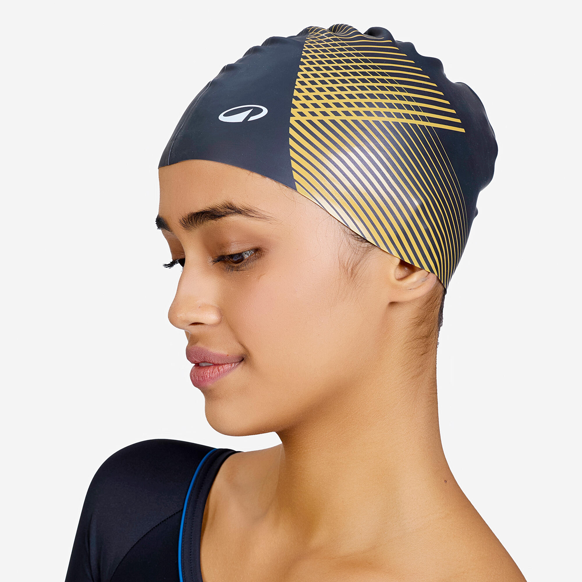 Silicone Swim Cap Soft & Comfortable Tria Black