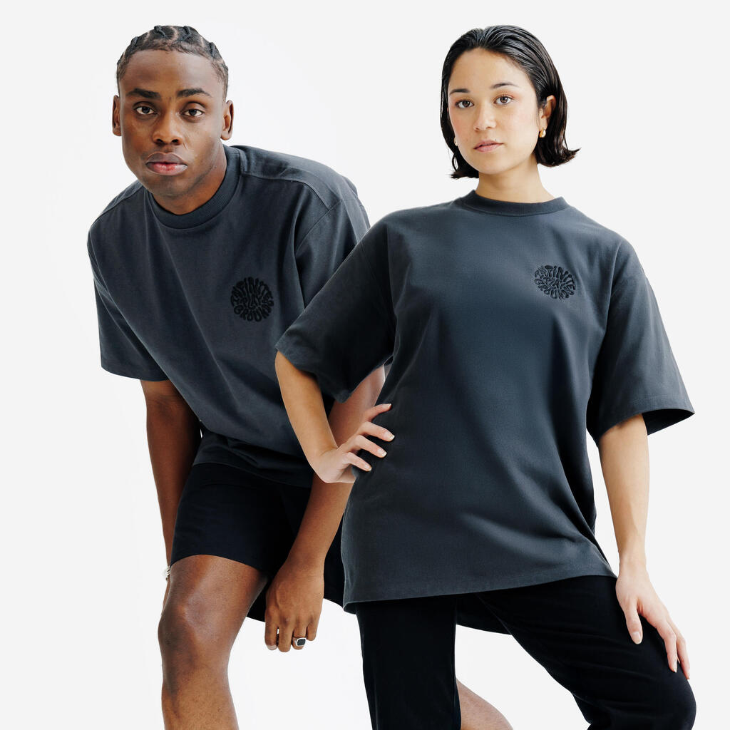 T-shirt graphique mixte, Elementals, noir