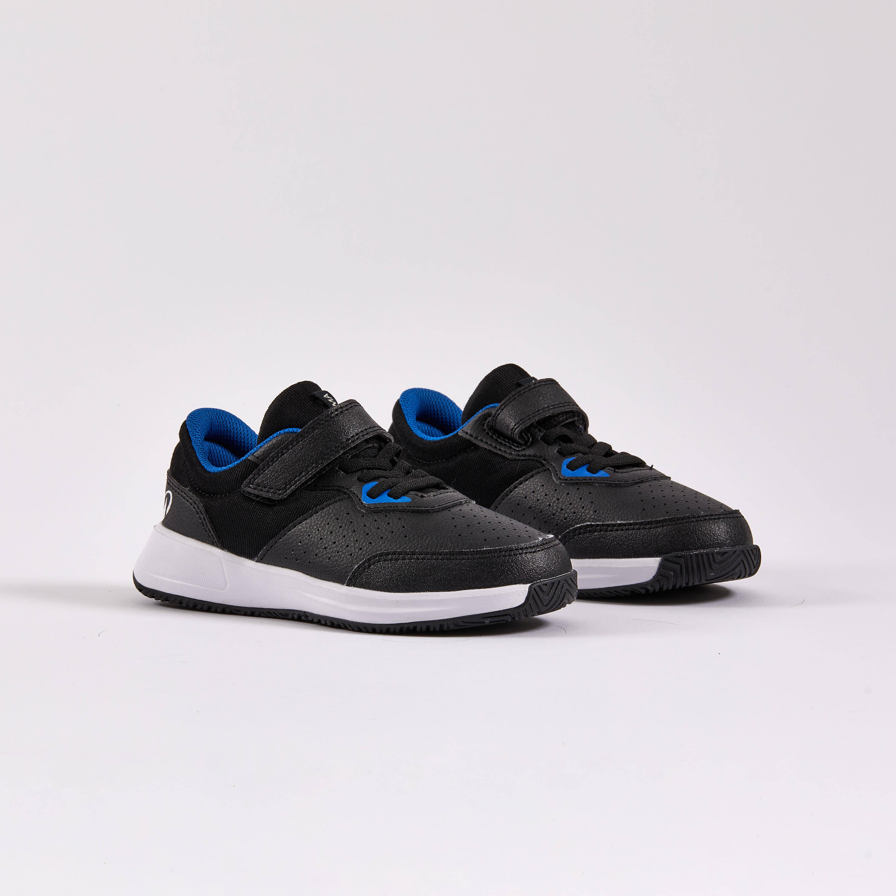 Kids' Rip-Tab Essential KD Tennis Shoes - Black & Blue -  3