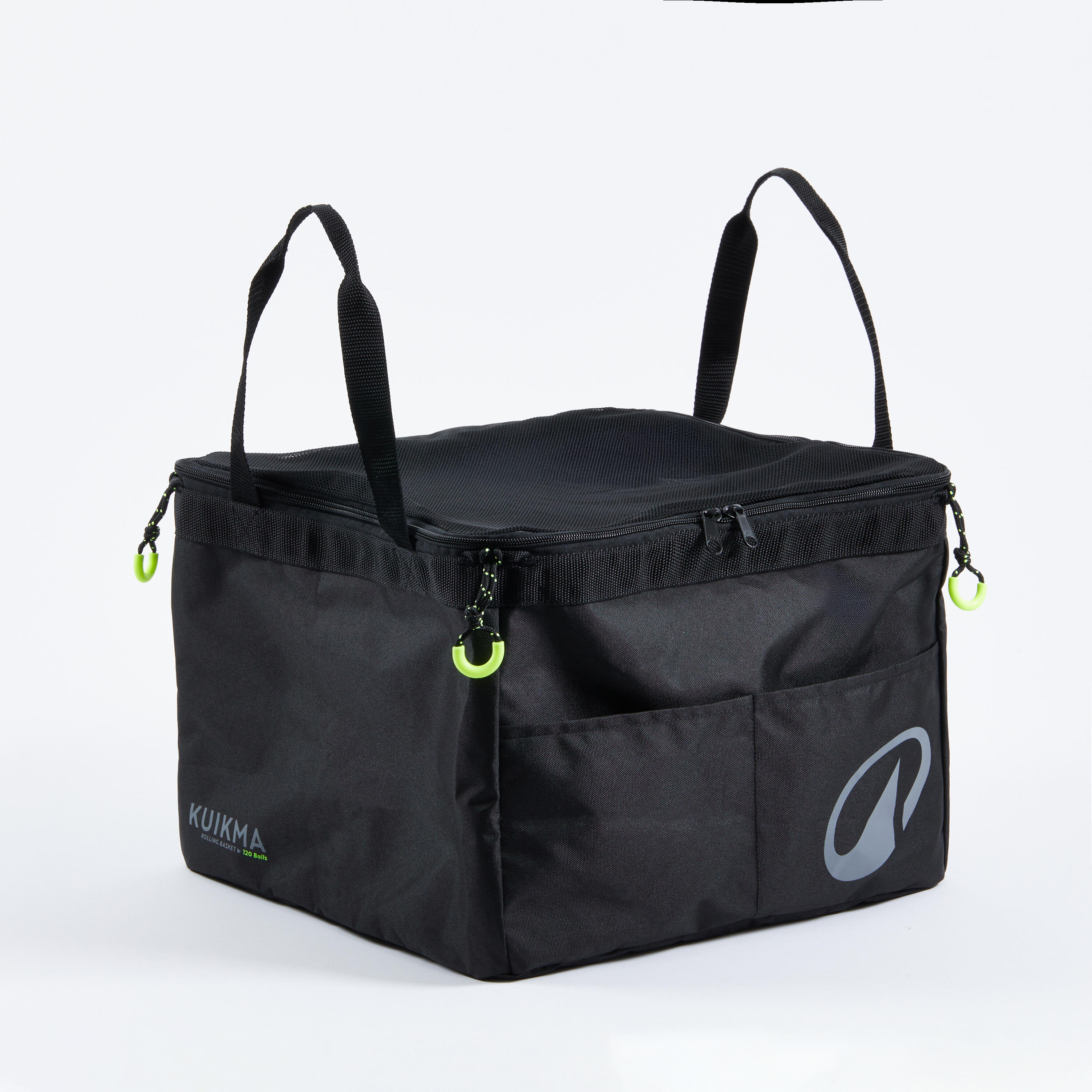 Sac pour panier de balles de tennis et padel 120 balles, noir