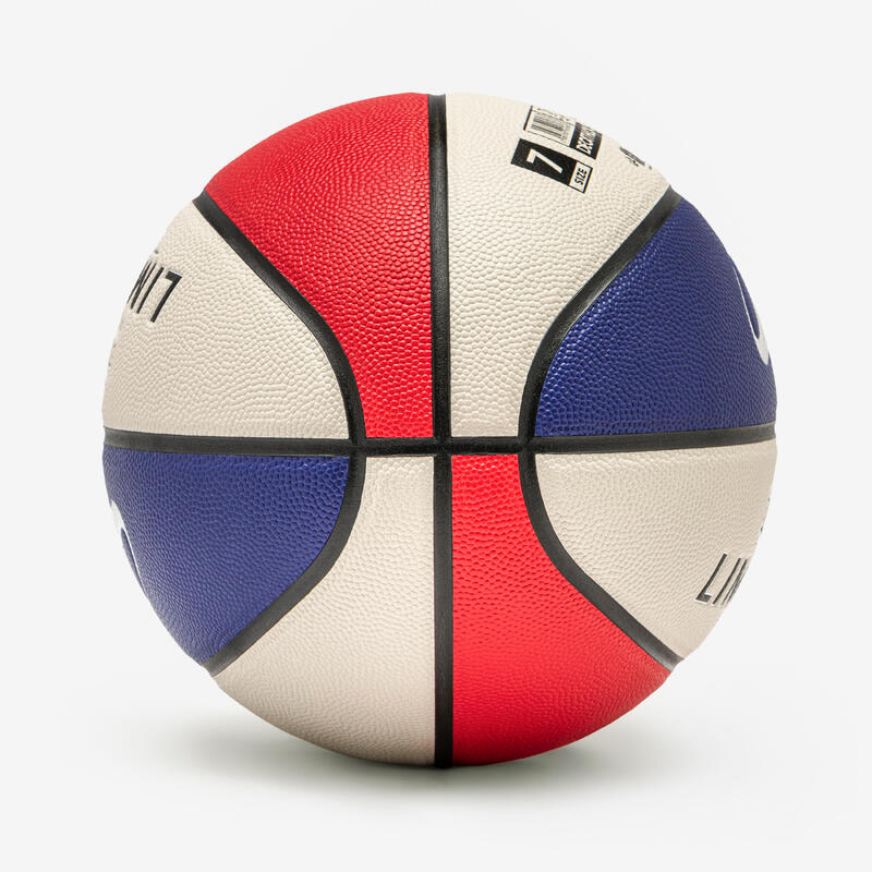 Minge de baschet mărimea 7 - CONTROL MATCH BT500 Albastru Roșu