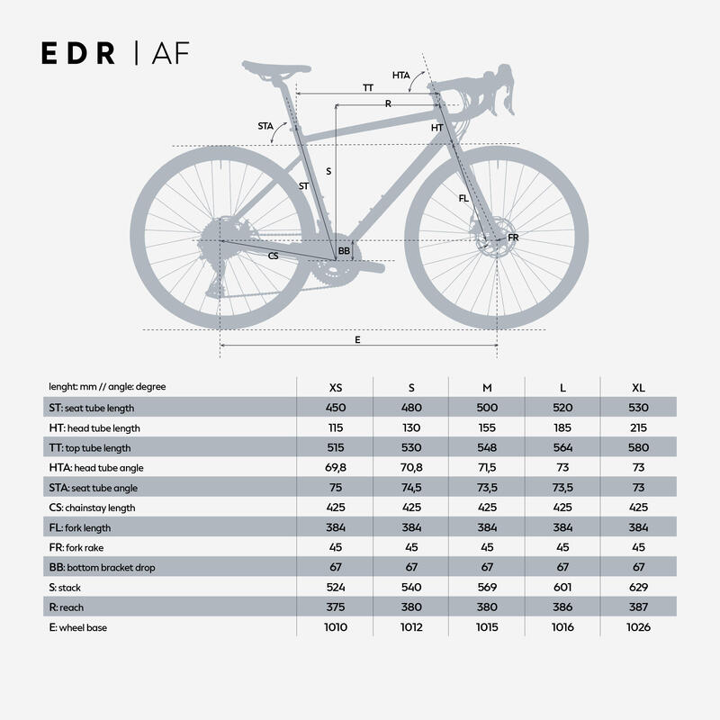 Bicicleta de Estrada de Endurance EDR AF Microshift Sword 2x10 V Azul-Claro