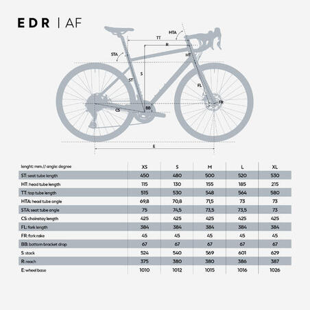 Велосипед шосейний Shimano Claris 2x8v EDR AF сірий