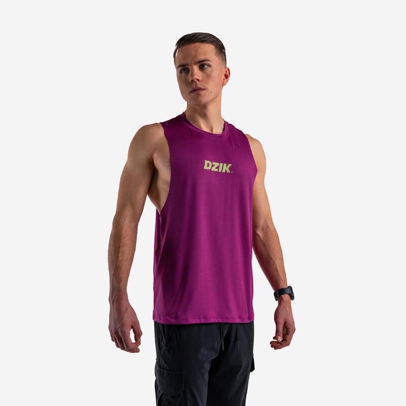 Tank top treningowy DZIK® fioletowy