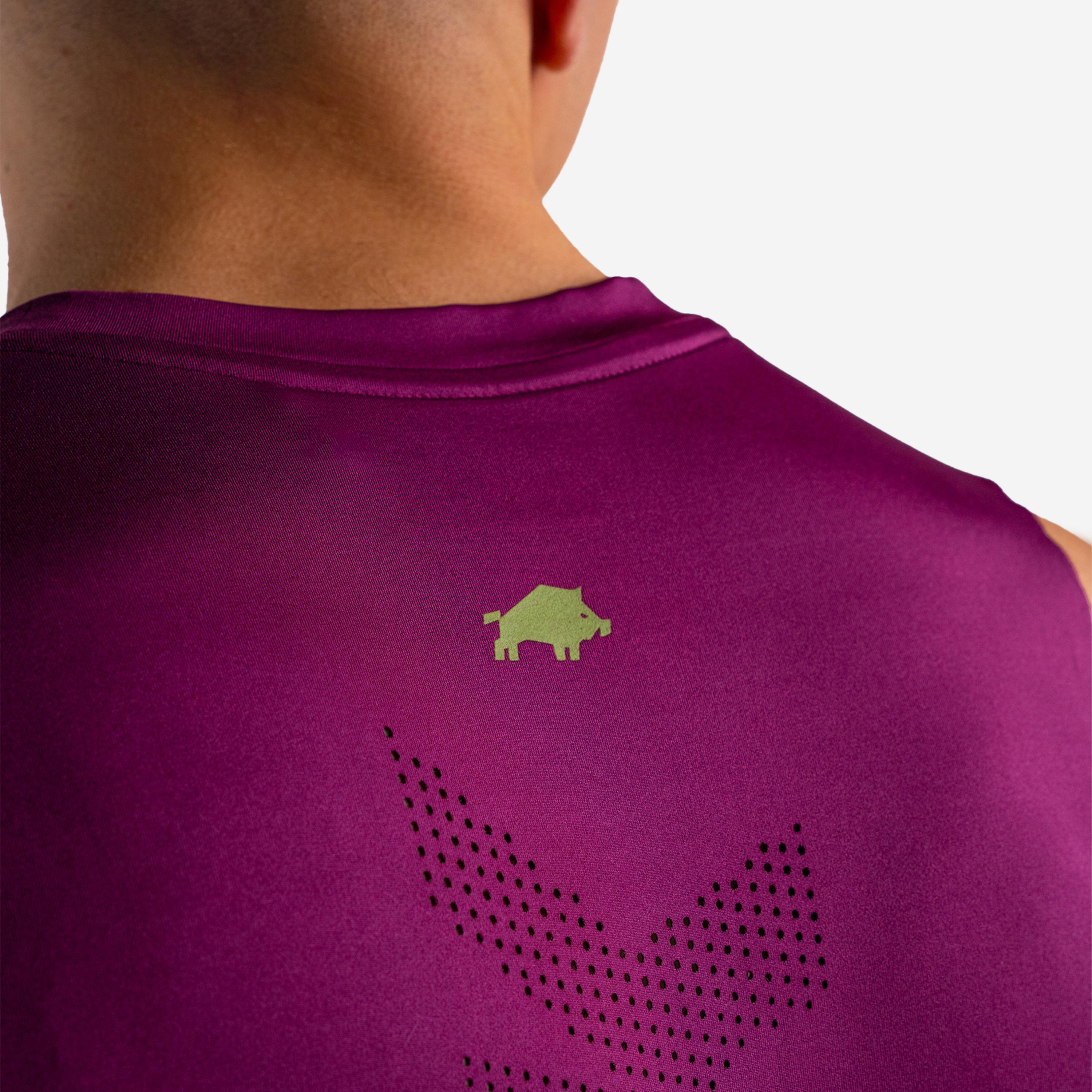 Tank top treningowy DZIK® fioletowy 3/5