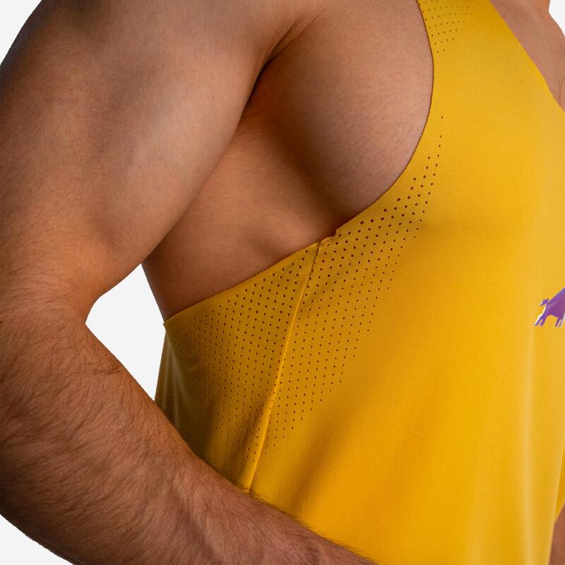 Tank top DZIK® PRO RUN żółty