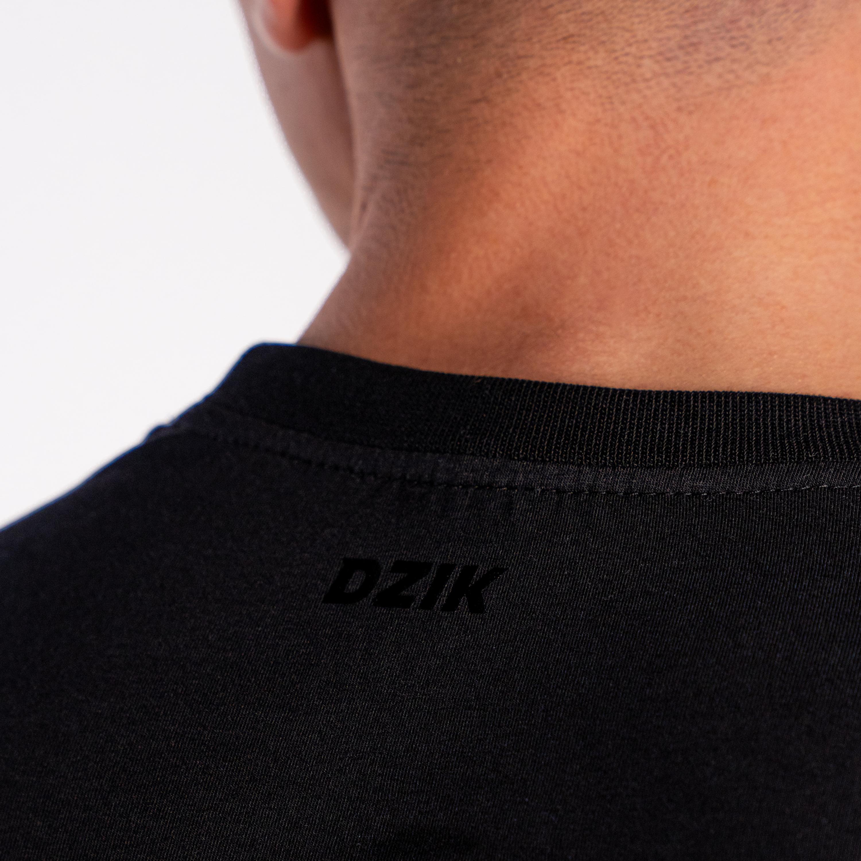 Koszulka slim basic DZIK® czarna 3/5