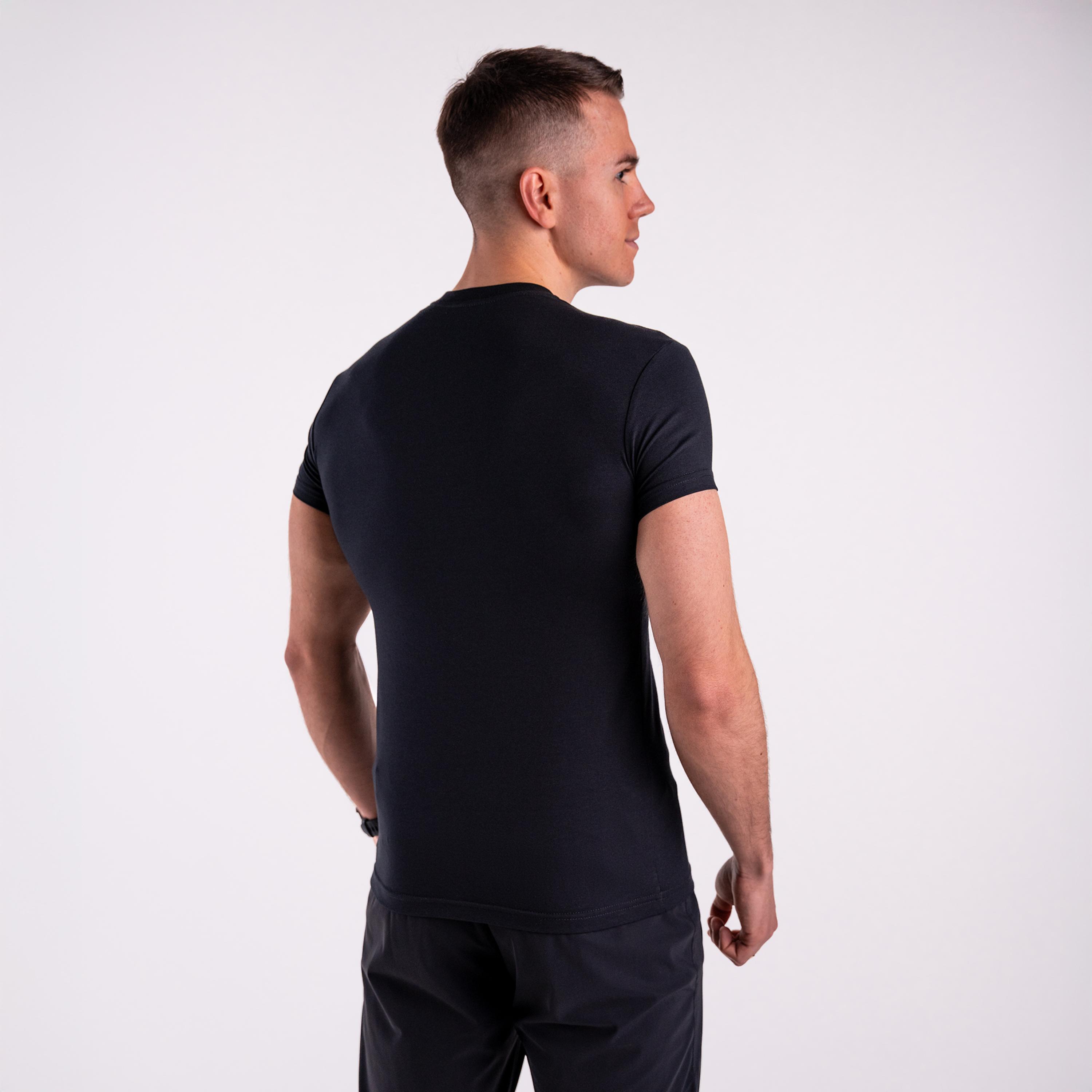 Koszulka slim basic DZIK® czarna 2/5