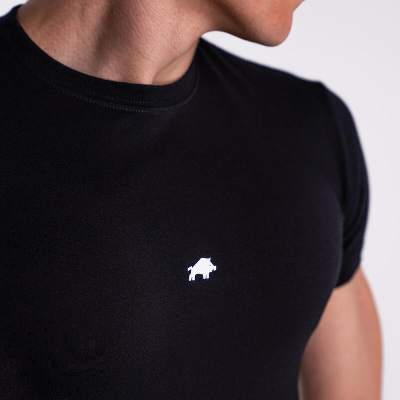 Koszulka slim basic DZIK® czarna