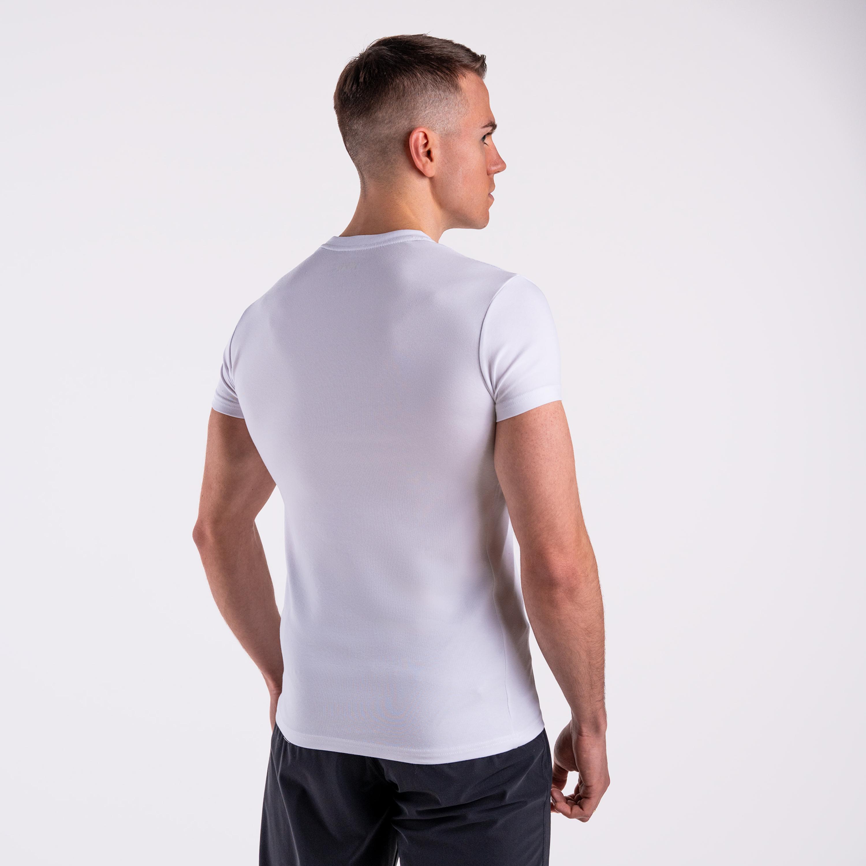 Koszulka slim basic DZIK® biała 2/5