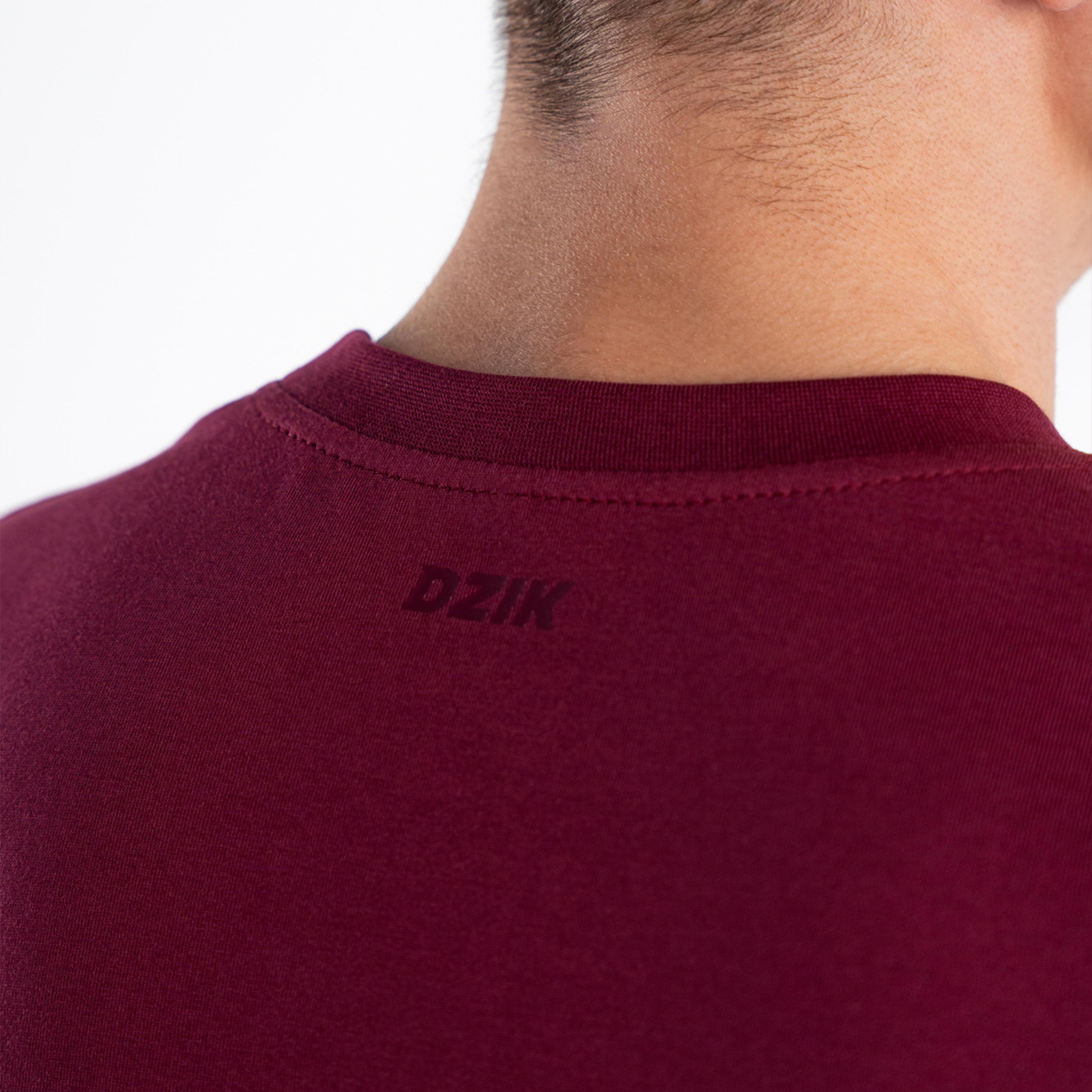 Koszulka slim basic DZIK® bordowa 3/5