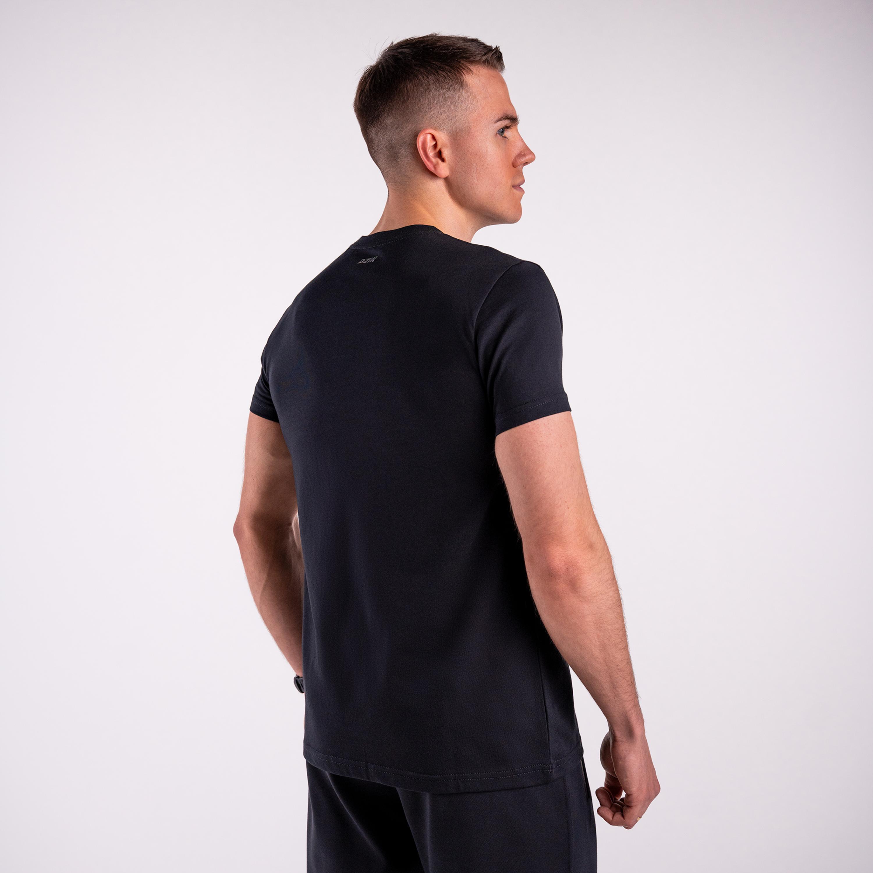 Koszulka regular basic DZIK® czarna 2/5