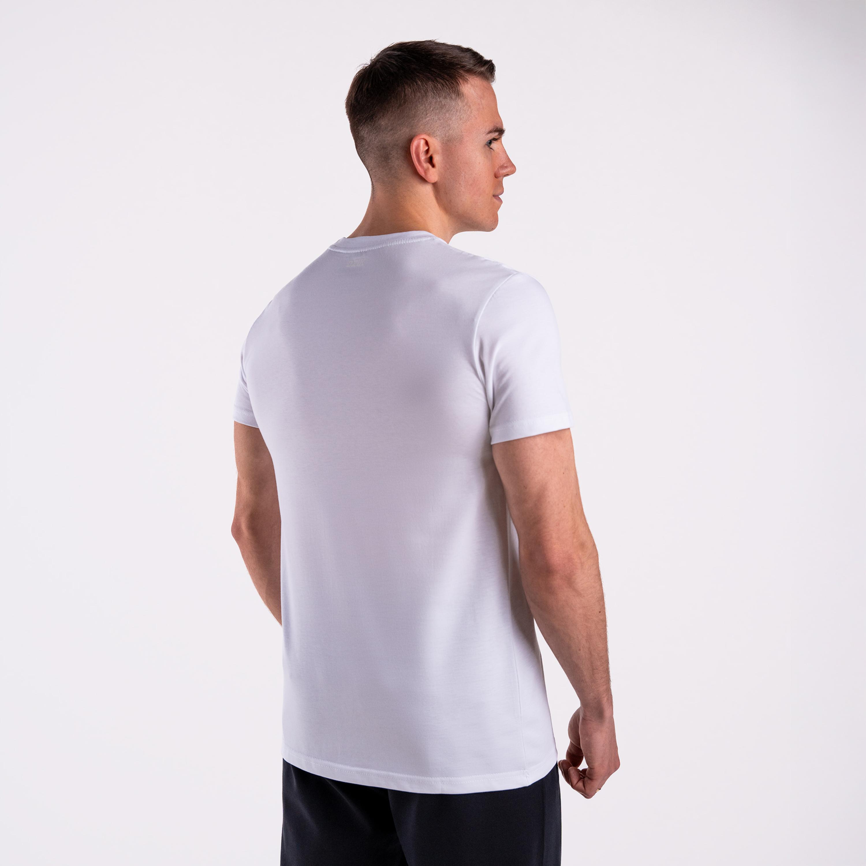 Koszulka regular basic DZIK® biała 2/5
