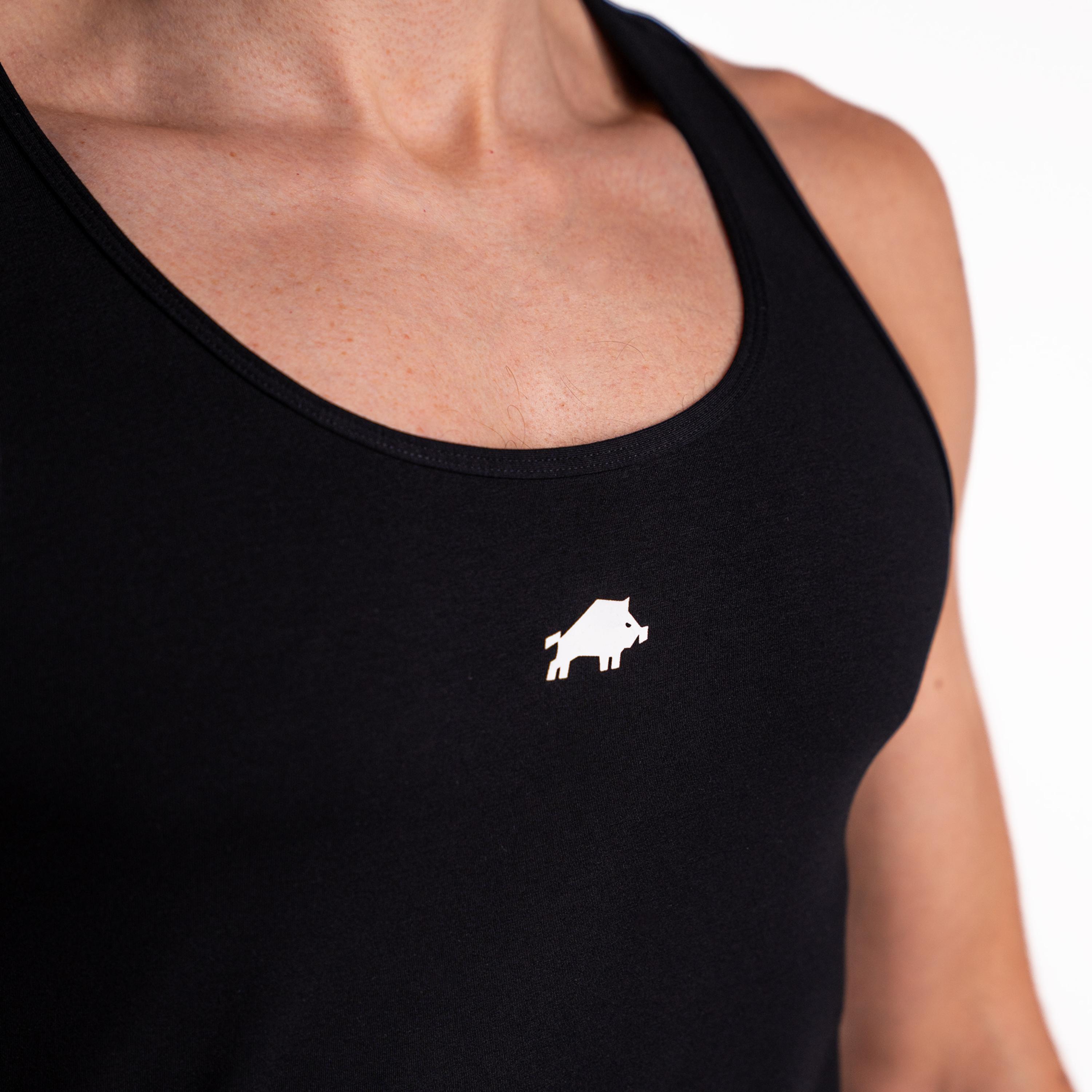 Tank top slim DZIK® czarny 3/5