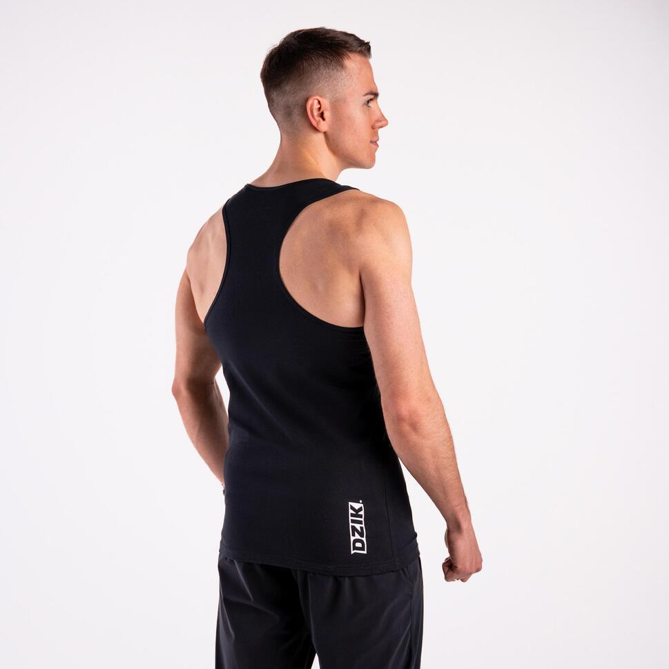 Tank top slim DZIK® czarny