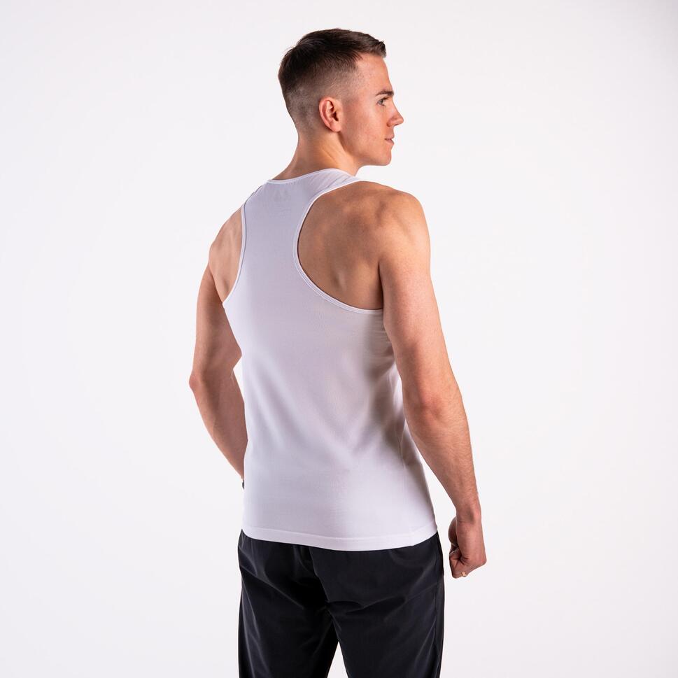 Tank top slim DZIK® biały
