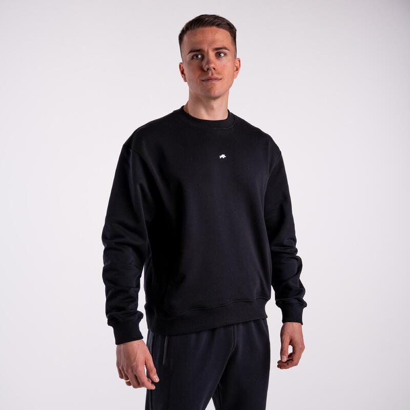 Bluza crewneck basic DZIK® czarna
