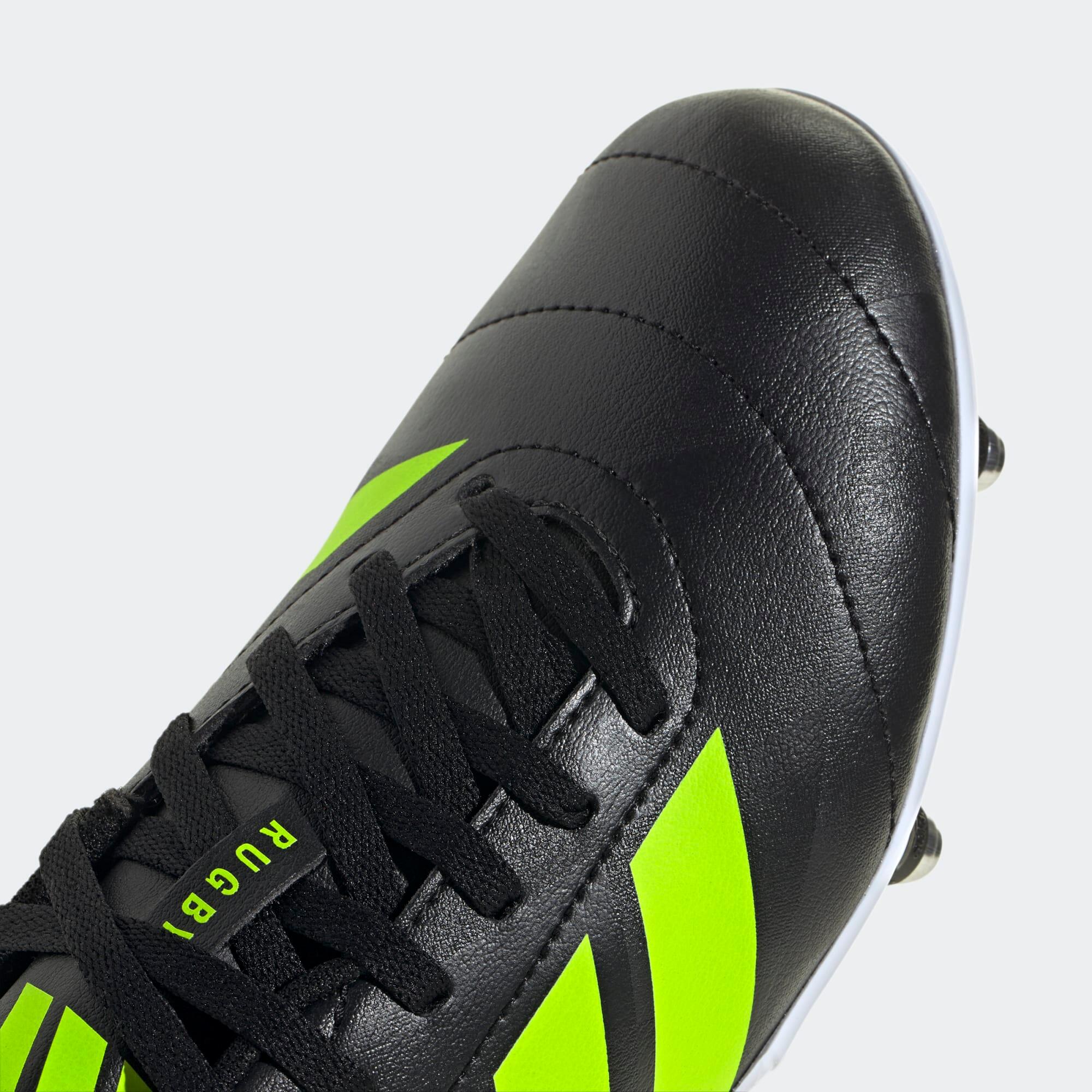 Scarpe rugby bambino ADIDAS JUNIOR SG nero-giallo 5/9