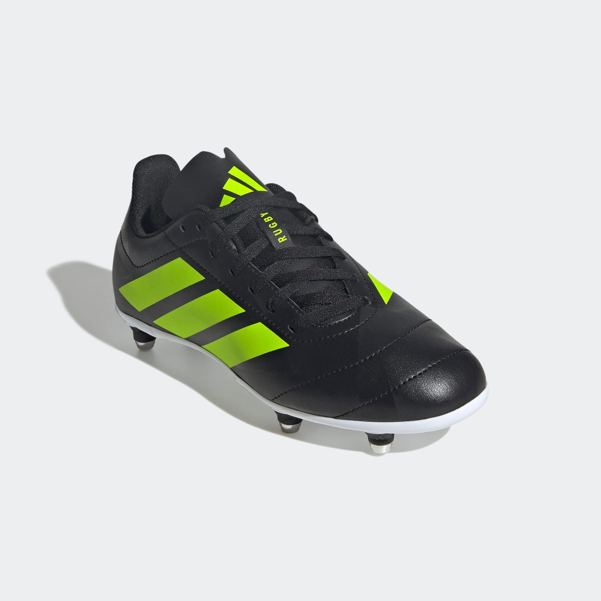 Scarpe rugby bambino ADIDAS JUNIOR SG nero-giallo 7/9