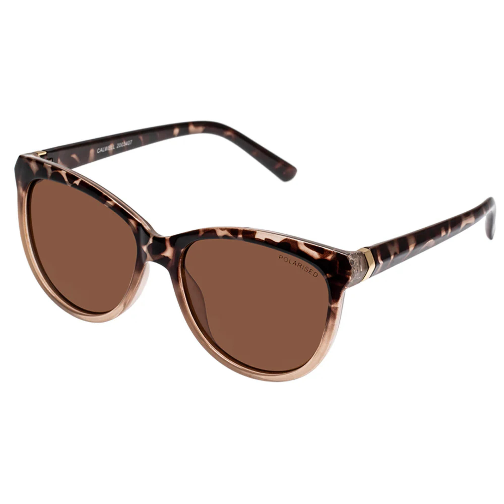 Cancer Council Calwell Caramel Tort Grad Round Sunglasses