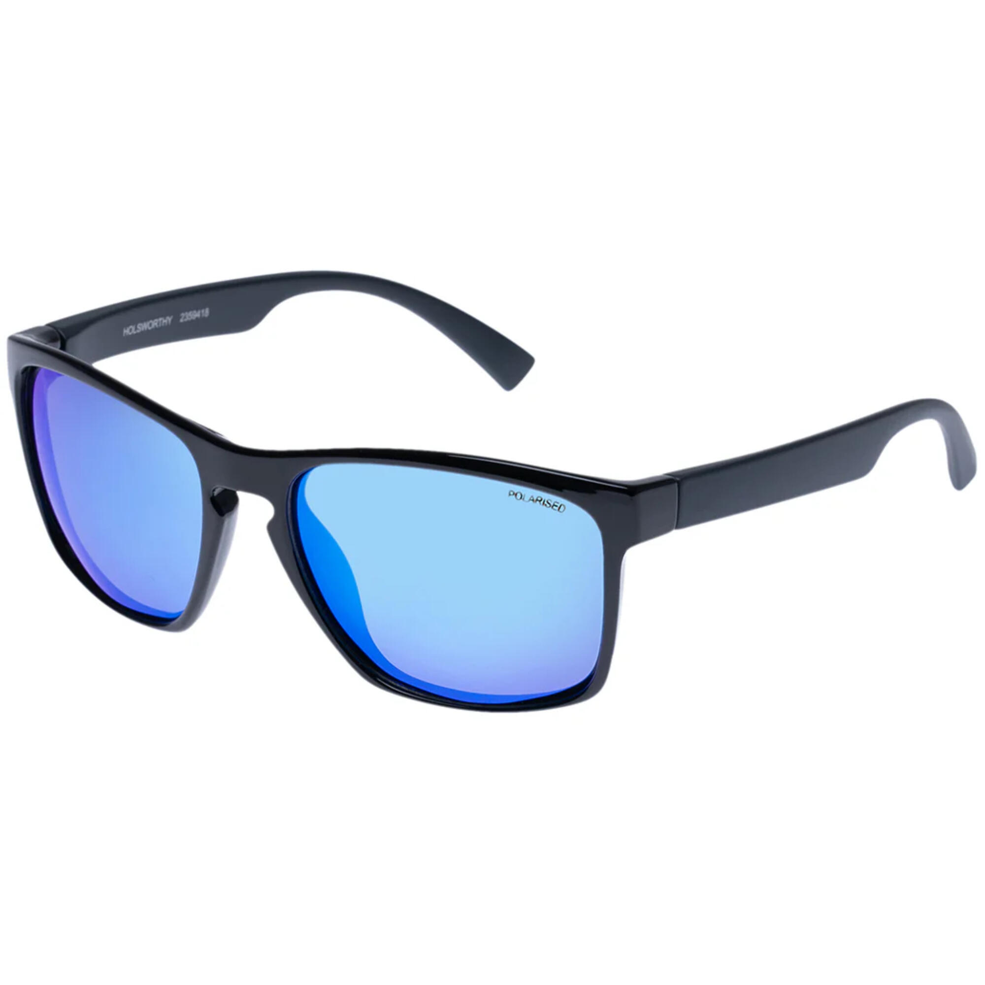 Cancer Council Men's Holsworthy Black / Matte Navy Polarised Sunglasses