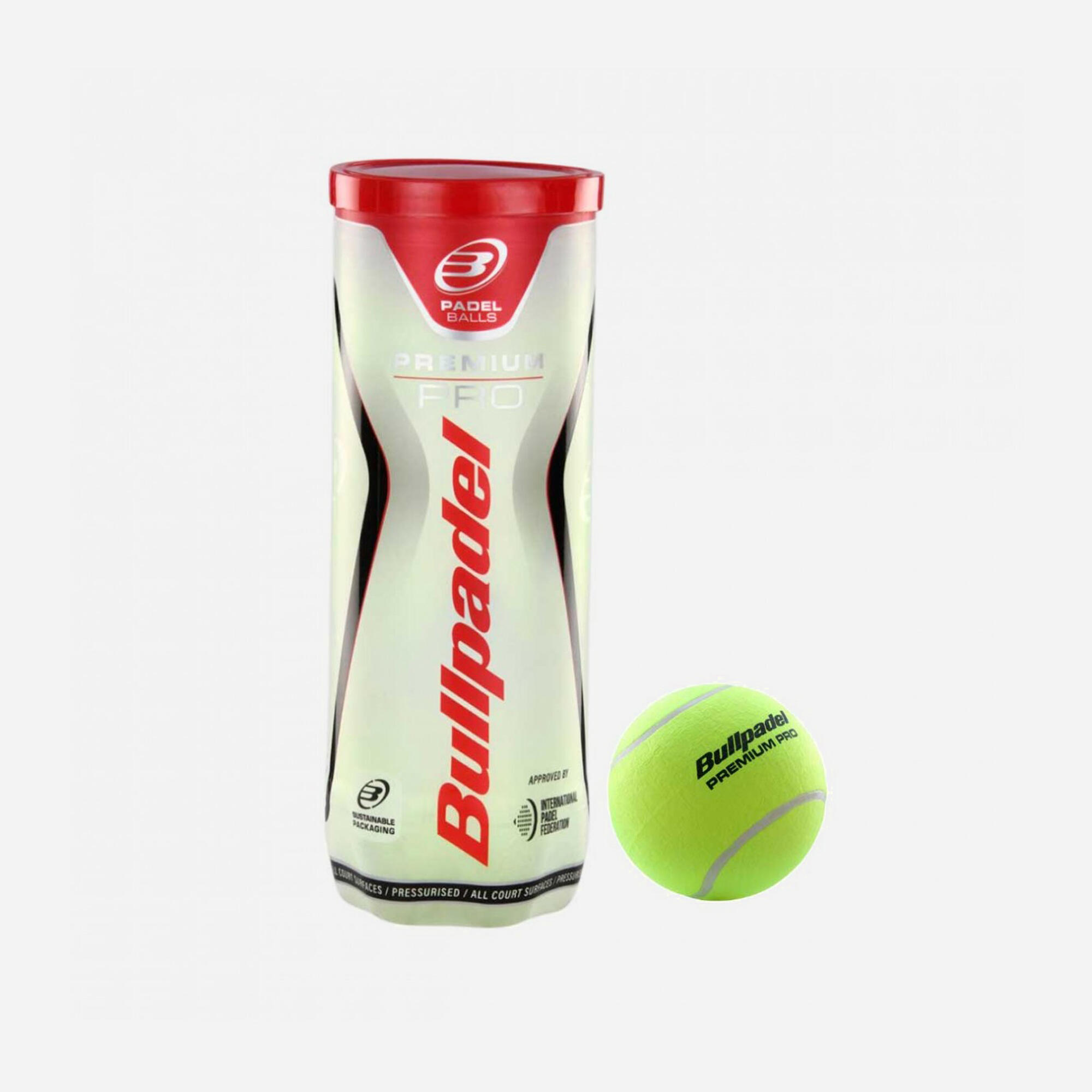 Padelbälle mit Druck 3er-Dose - Bullpadel Premium Pro  4/4