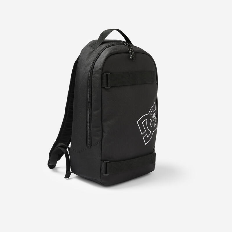 SAC A DOS DE SKATE DC SHOES STRAPPER NOIR AVEC FIXATION POUR SKATEBOARD