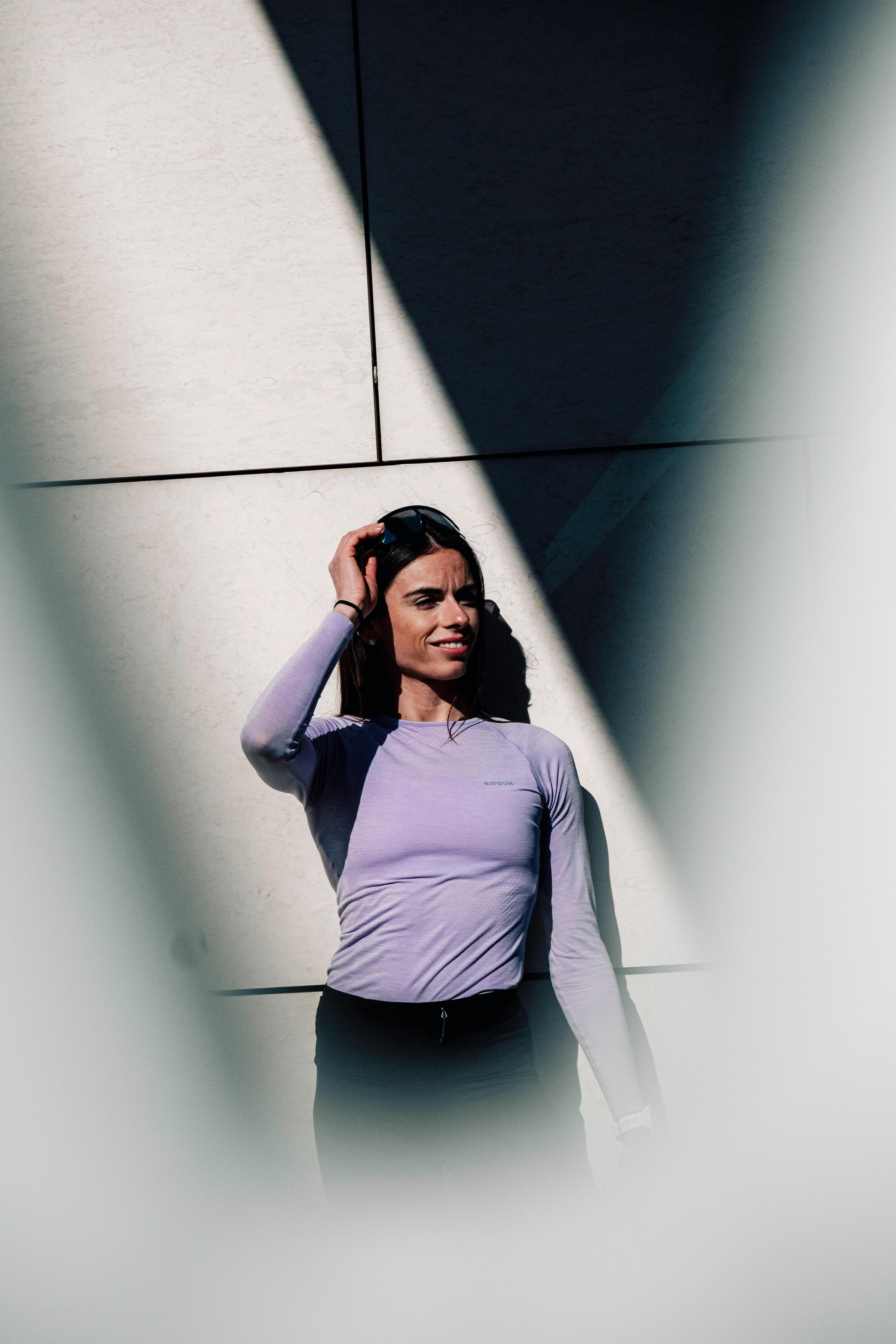 Women's Seamless Long-Sleeved Running T-Shirt, Run 500 13/15