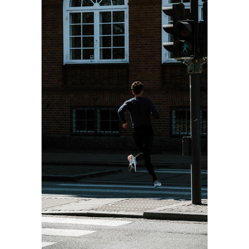 Erkek Uzun Kollu Koşu Tişörtü - Mavi - Kiprun Run 900