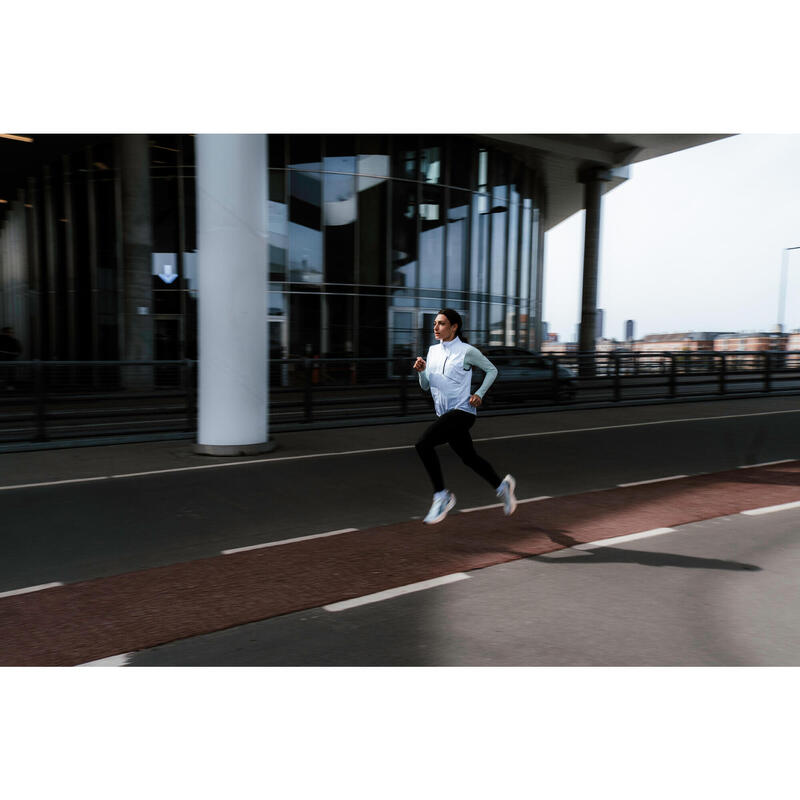 Kadın Kolsuz Koşu Rüzgarlığı - Beyaz - Kiprun Run Wind 500