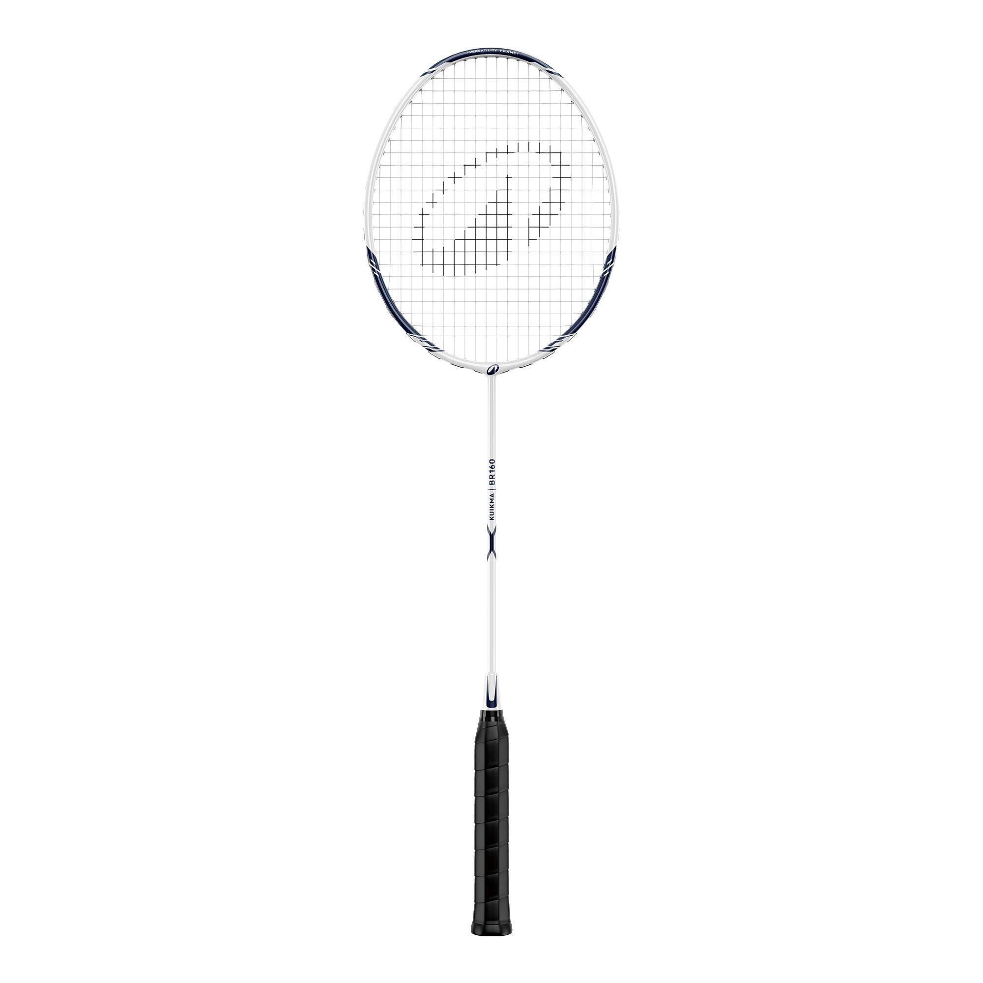 ADULT BADMINTON RACKET BR 160 WHITE BLUE -  1
