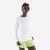 T-shirt manches longues running femme - sun protect blanc