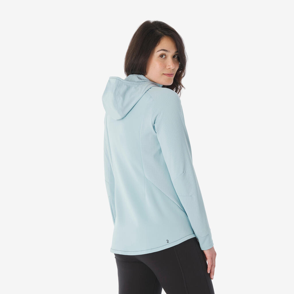 Women’s mountain hiking fleece jacket MH500 Light Full Zip