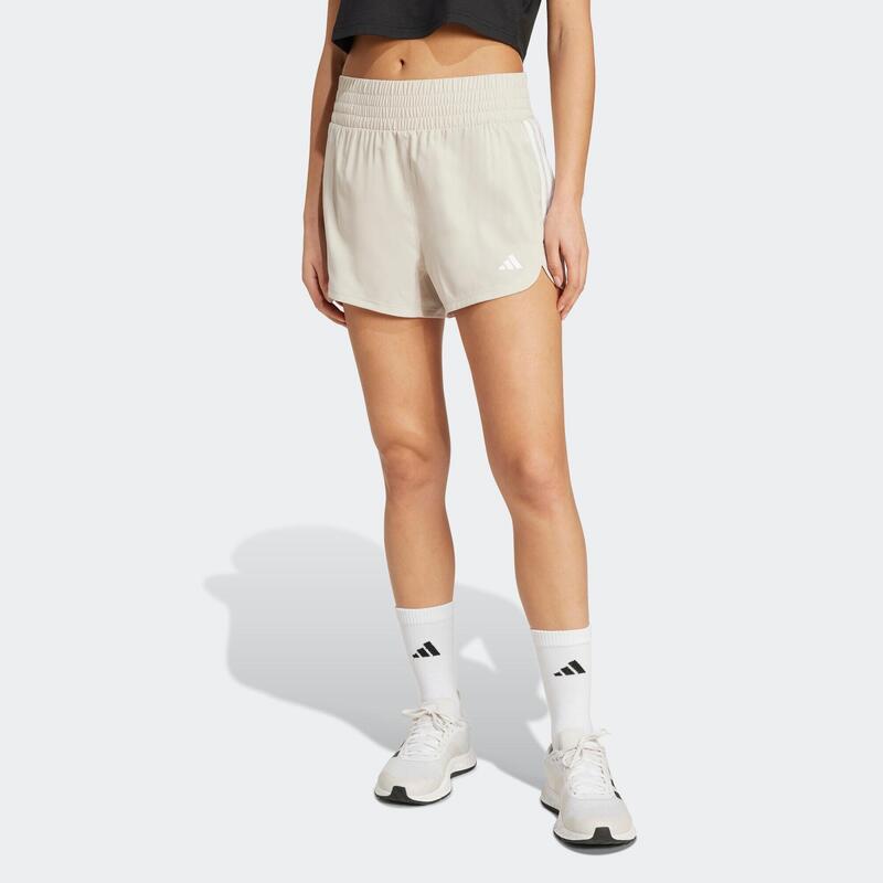 Short de fitness femme, gris